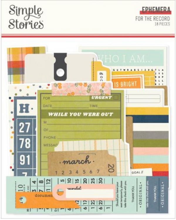 Simple Stories For the Record Ephemera