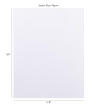 Harmony Hues 8.5x11 Brilliant White 110lb. Cardstock