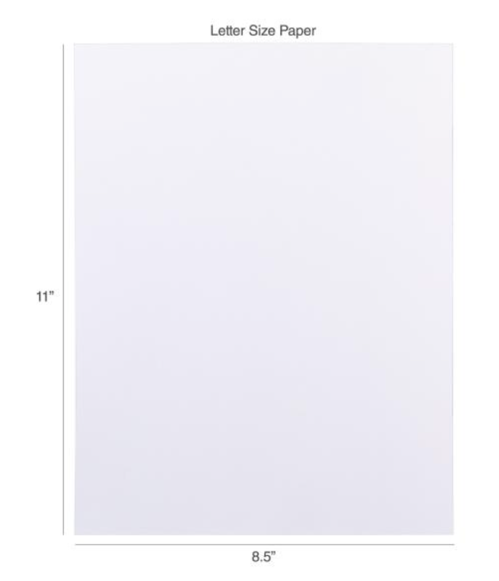 Harmony Hues 8.5x11 Brilliant White 110lb. Cardstock