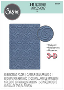 Sizzix A6 Ornamental Spiral 3D Textured Impressions Embossing Folder {W59}