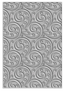 Sizzix A6 Ornamental Spiral 3D Textured Impressions Embossing Folder {W59}