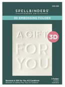 Spellbinders A2 Cardfront Beveled A Gift For You 3D Embossing Folder {W21}