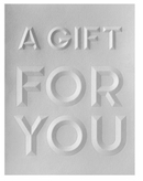 Spellbinders A2 Cardfront Beveled A Gift For You 3D Embossing Folder {W21}