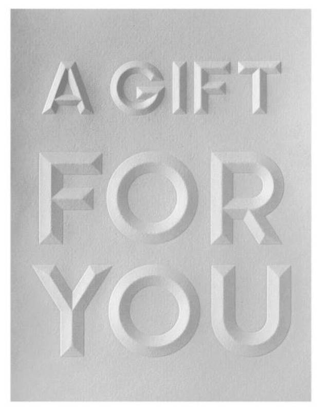 Spellbinders A2 Cardfront Beveled A Gift For You 3D Embossing Folder {W21}