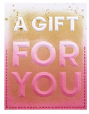 Spellbinders A2 Cardfront Beveled A Gift For You 3D Embossing Folder {W21}