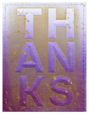 Spellbinders A2 Cardfront Beveled Thanks 3D Embossing Folder {W37}