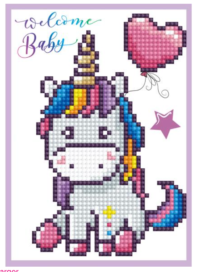 Diamond Dotz Diamond Art 5x7 Welcome Baby Greeting Card Kit {W70}