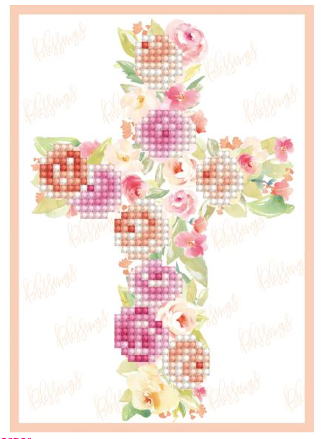 Diamond Dotz Diamond Art 5x7 Blessings Greeting Card Kit {W71}