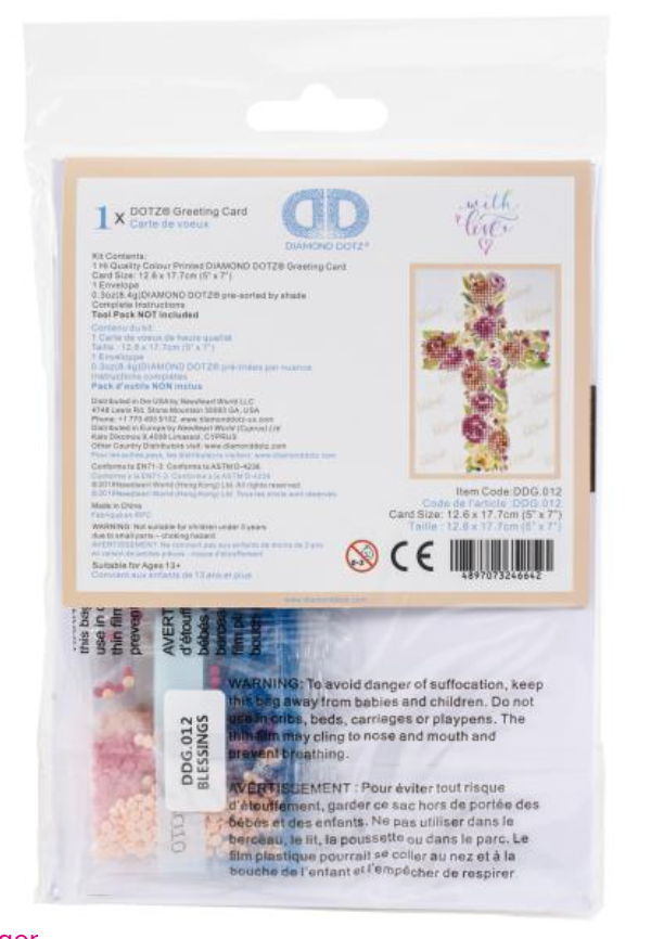 Diamond Dotz Diamond Art 5x7 Blessings Greeting Card Kit {W71}