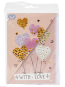 Diamond Dotz Diamond Art 5x7 Love Balloons Greeting Card Kit {W72}