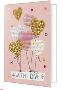 Diamond Dotz Diamond Art 5x7 Love Balloons Greeting Card Kit {W72}