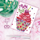Diamond Dotz Diamond Art 5x7 Thank You Cupcake Greeting Card Kit {W74}