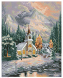 Diamond Dotz 21.7"x30.7" Thomas Kinkade Deer Creek Chapel Diamond Art Kit