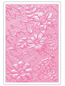 Sizzix A6 Bohemian Botanicals 3D Textured Impressions Embossing Folder {W65}