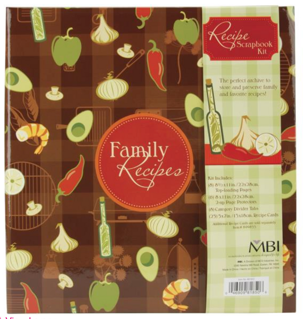 MBI 3 Ring Family Recipe Album Kit {F501-F502}
