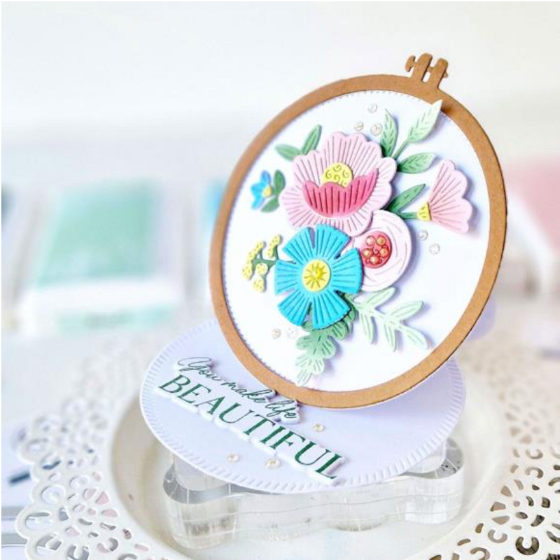 Pinkfresh Studio Embroidery Hoops Die Set {W146}