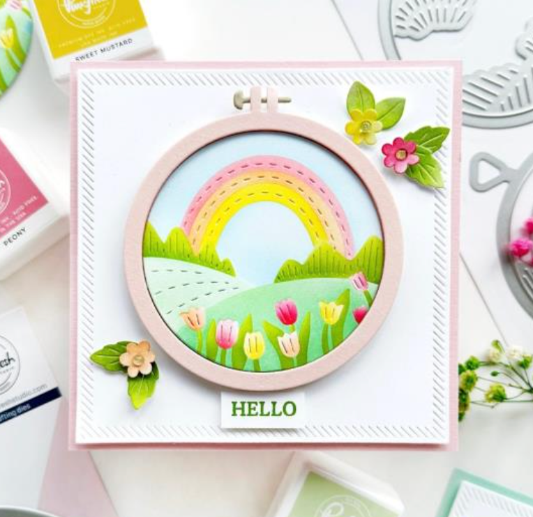 Pinkfresh Studio Embroidery Hoops Die Set {W146}