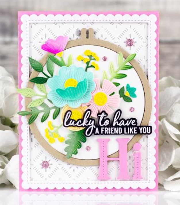 Pinkfresh Studio Embroidery Hoops Die Set {W146}