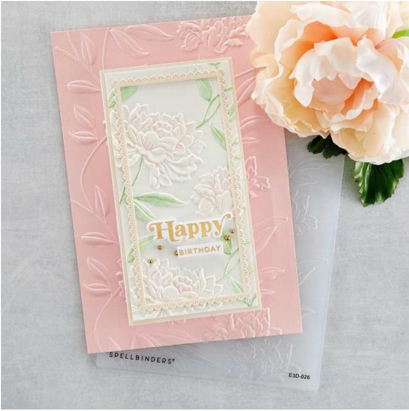 Spellbinders Beautiful Blooms 3D Embossing Folder {W28}