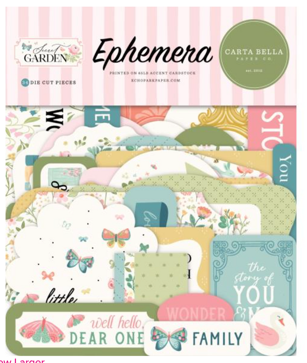 Carta Bella Secret Garden Icons Ephemera