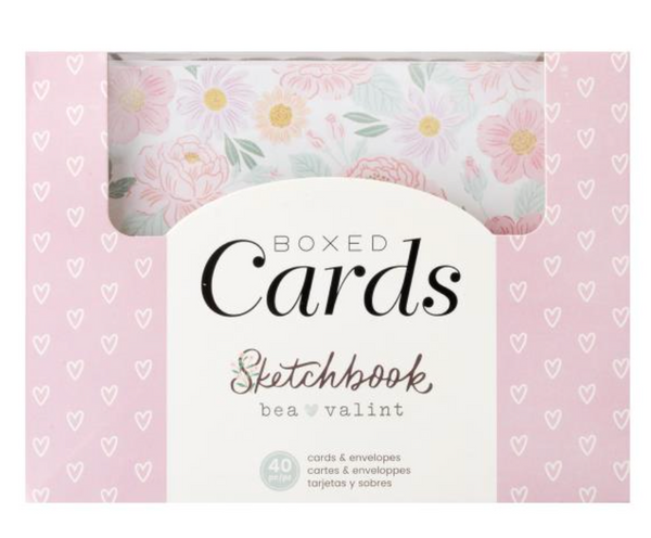 American Crafts Bea Valint Sketchbook A2 Cards & Envelopes {B723}