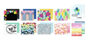 American Crafts Vicki Boutin Bold & Bright A2 Cards & Envelopes {B724}