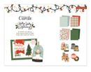 American Crafts Crate Paper Holly Jolly Holiday A2 Cards & Envelopes {B21}
