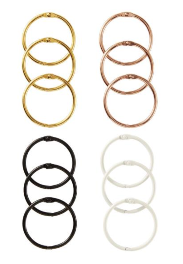 Spellbinders 1.5" Metal Book Rings {W54}
