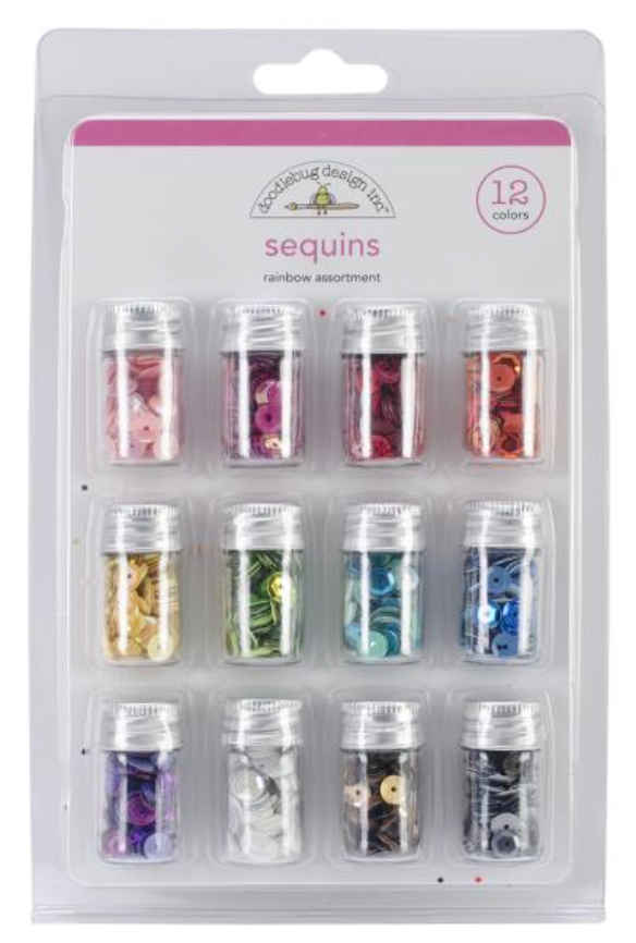 Doodlebug Design Rainbow Assorted Sequins