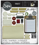 Sizzix Tim Holtz Vault Noteworthy Thinlits Dies {W73}