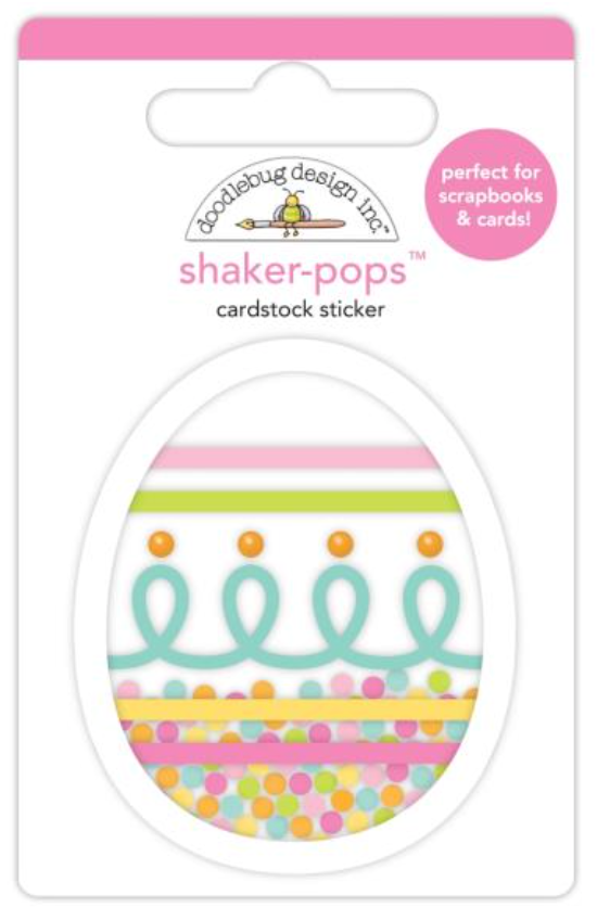 Doodlebug Design Egg-stra Special Shaker Pop 3D Stickers