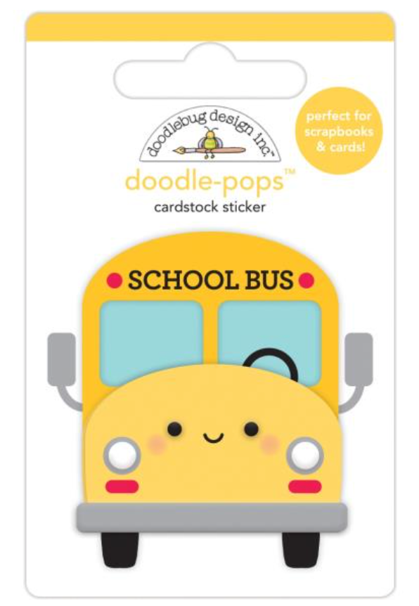 Doodlebug Design School Days School Bus Doodle Pop 3D Stickers {G91}