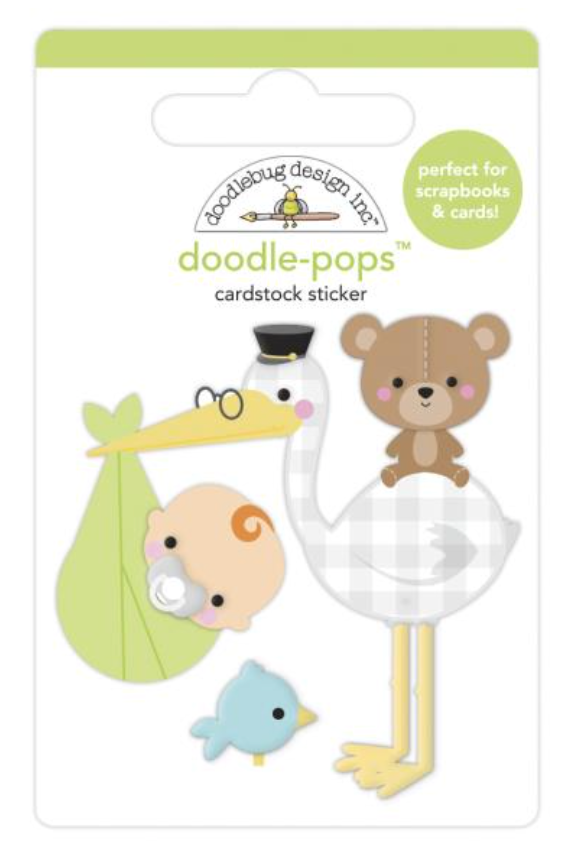 Doodlebug Design Special Delivery Doodle Pop 3D Stickers
