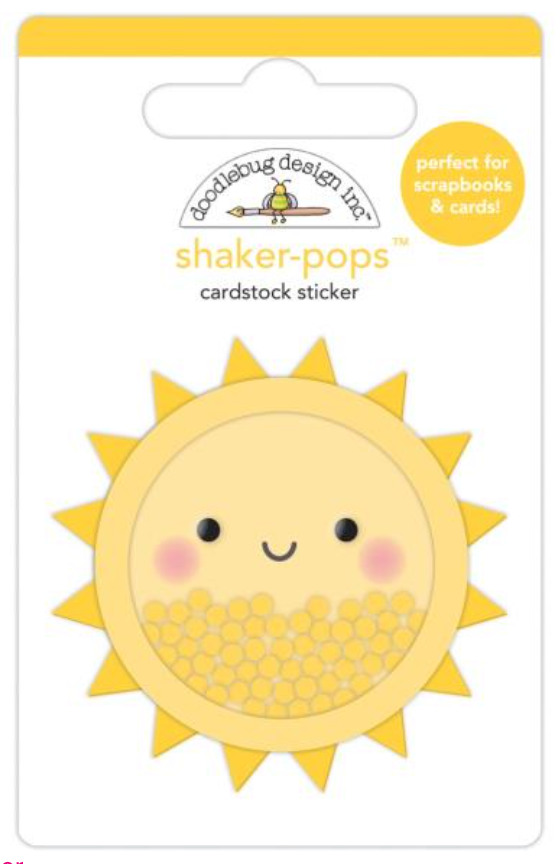 Doodlebug Design Sunsational Shaker Pop 3D Stickers {G103}