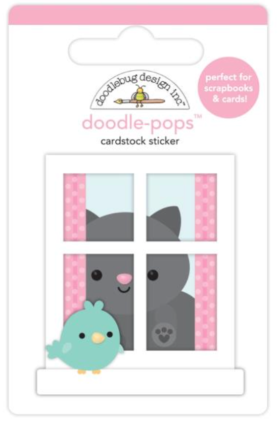 Doodlebug Design Hello Friend Doodle Pop 3D Stickers {G107}