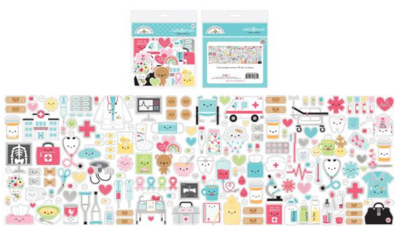 Doodlebug Design Happy Healing Odds & Ends Ephemera {D109}