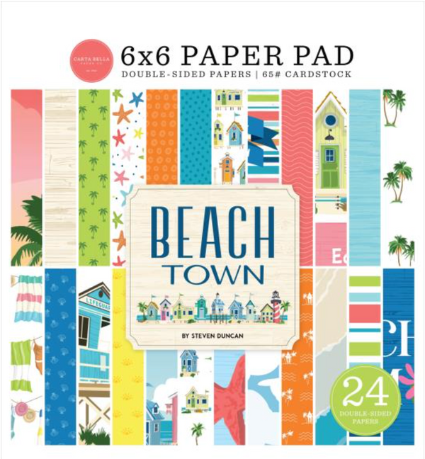 Carta Bella 6x6 Beach Town Paper Pad {B319}