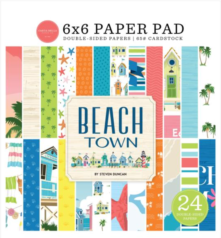 Carta Bella 6x6 Beach Town Paper Pad {B319}