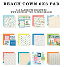 Carta Bella 6x6 Beach Town Paper Pad