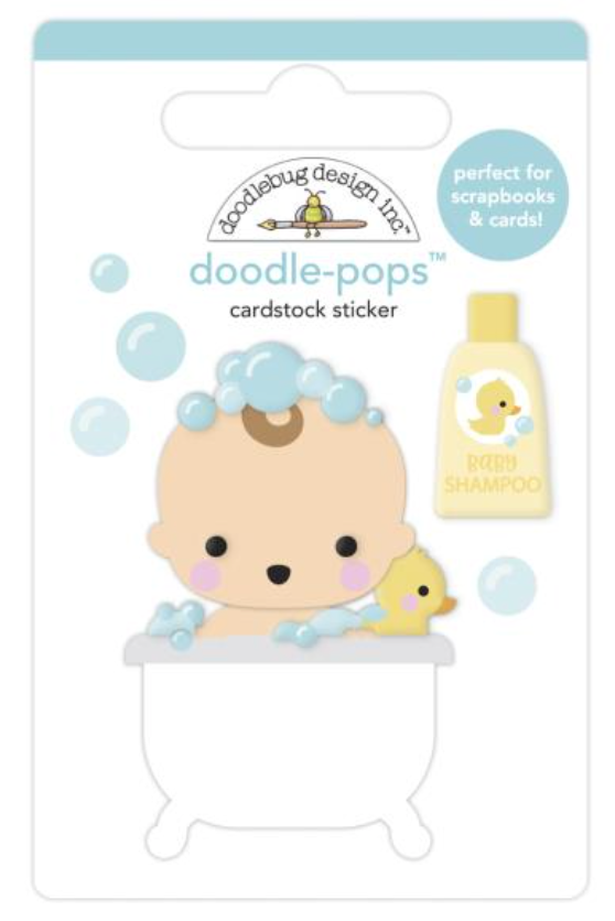 Doodlebug Design Special Delivery Bathtime Doodle Pop 3D Stickers {G11}