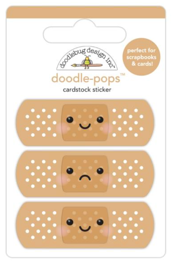 Doodlebug Design Happy Healing All Better Doodle Pop 3D Stickers {G38}