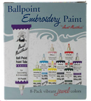 Aunt Martha's Jewel Colors Ballpoint Embroidery Paint Tubes {C501}