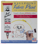 Aunt Martha's Primary Colors Ballpoint Embroidery Paint Tubes {C500}