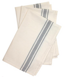 Aunt Martha's 18"x28" Gray Stripe Stitch 'Em Up Retro Towels {C702}