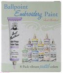 Aunt Martha's Pastel Colors Ballpoint Embroidery Paint Tubes {C413}