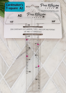 Pear Blossom Press Cardmaker's A-2 T-Square Ruler {X104}