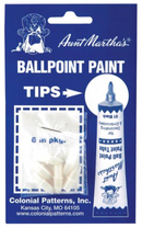 Aunt Martha's Ballpoint Paint Tube Replacement Tips {G181}