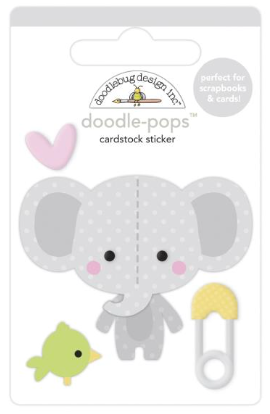 Doodlebug Design Bundle of Joy Elli-Fun Doodle Pop 3D Stickers {G126}