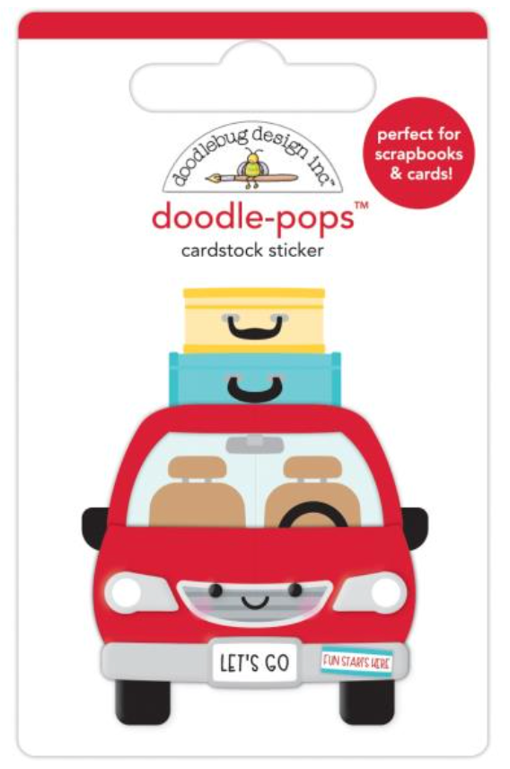 Doodlebug Design Are We There Yet? Doodle Pop 3D Stickers {G145}