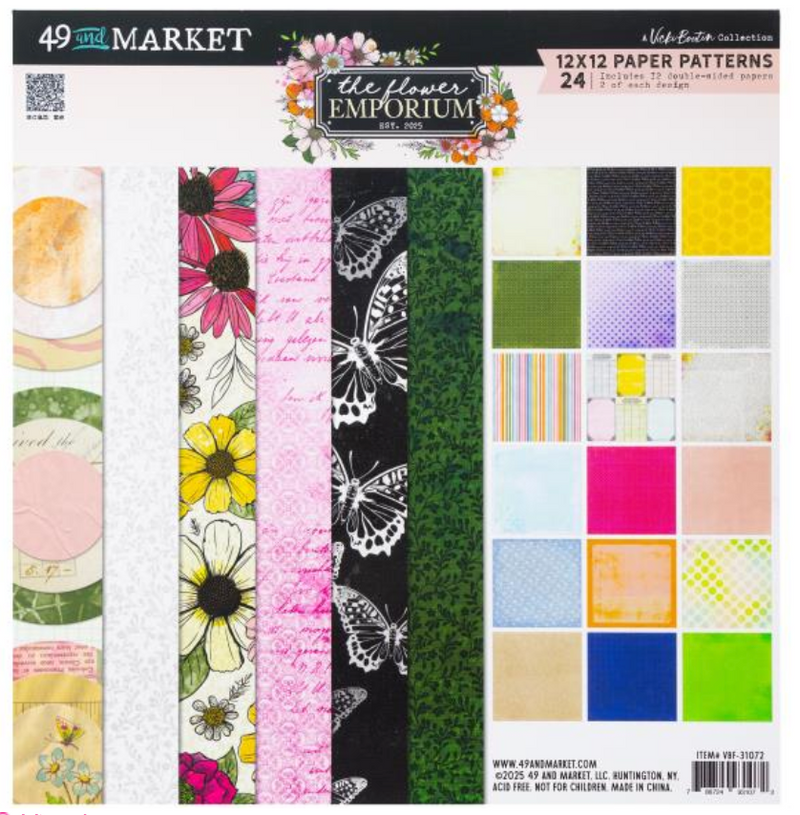 49 and Market 12x12 The Flower Emporium Paper Pad